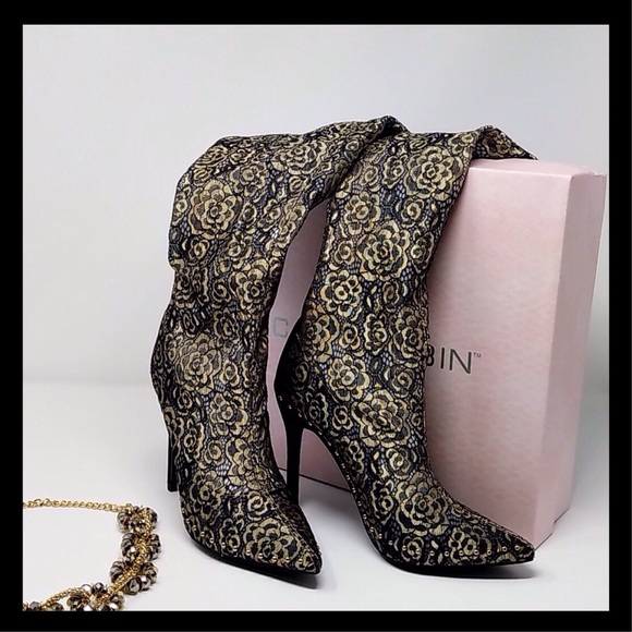 ❤️Size 7.5 Cape Robbin Studded Thigh High Boots - Picture 4 of 7